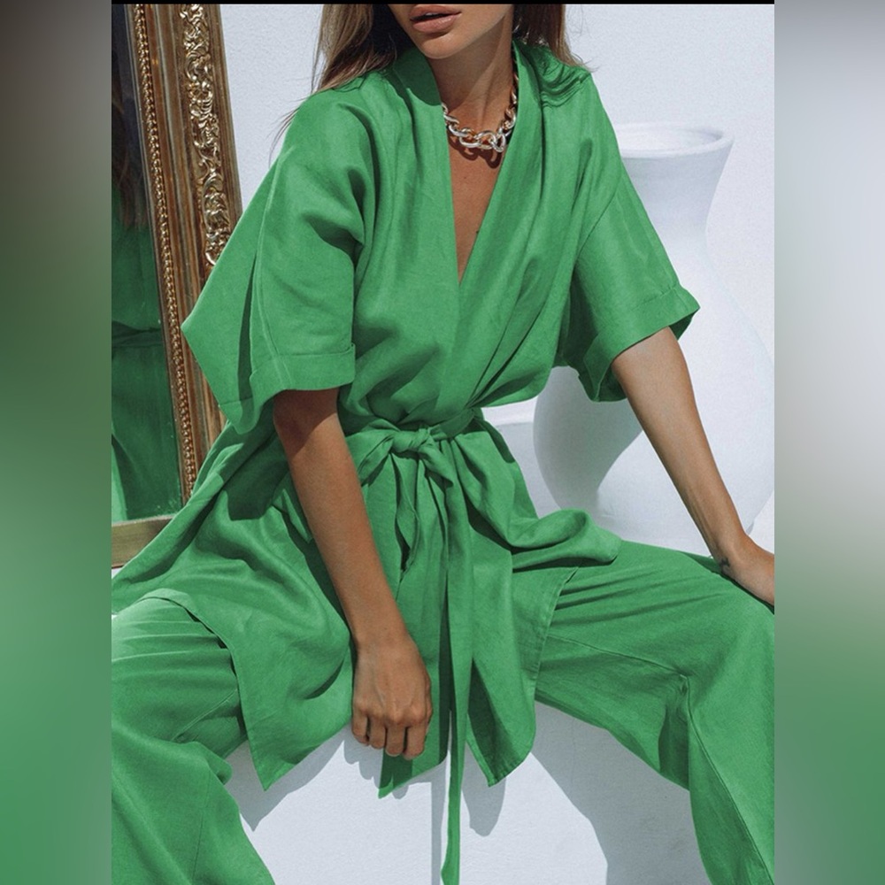 Commense Vibrant Green Women's Jumpsuit